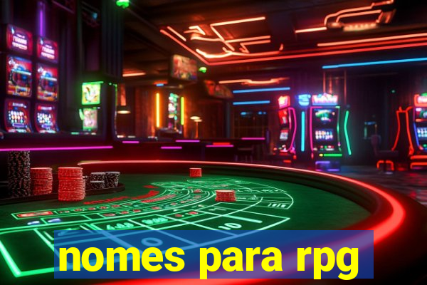 nomes para rpg